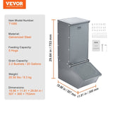 VEVOR Hog Feeder 2.2 Bushel Metal Double Door Pig Feeder Feeding up to 5 Hogs V952-SCWSQDMZWSQ1WLRJ5V0