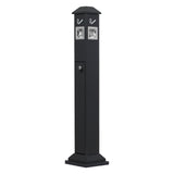 Cigarette Butt Receptacle, Weatherproof Cigarette Butt Container with 4 Disposal Openings & Top V952-SYYHTLSKZFTTQ80S0V0