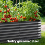Green Fingers Garden Bed 9 In 1 Modular Planter Box Raised Container Galvanised GARDEN-AG-MOD-21080