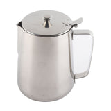 Stainless Steel Coffee Cup Mug Milk Frothing Pitcher Jug with Lid for Latte Coffee Art V1294-YM0727-JY11414-06