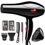 Household Hair Dryer Hot & Cold Thermostatic Black Set V1263-JX-5612
