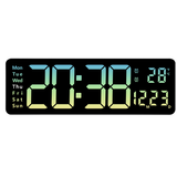 16" Green gradient color Large Digital Big Jumbo LED Wall Desk Clock Display With Temperature V201-FAZ0016GR8AU