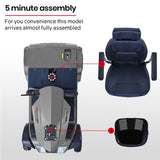 EQUIPMED Mobility Scooter, S-XXL comfortable size for all riders, 30km Max Range, 180kg capacity, V219-HELMBUEQ5GYA