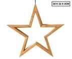 Ceiling Bamboo Star LED Hanging Lamp Natural Home Decor Lighting Pendant - Natural V563-75163