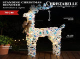 Christabelle 76cm Animated Standing Reindeer Christmas Light Up Display LED Outdoor Indoor Xmas 112_SHE203