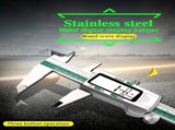 Stainless Steel Digital Caliper 150mm 6 Inch LCD Three Mode Metric Imperial Fractional One Touch V1232-SXKC001