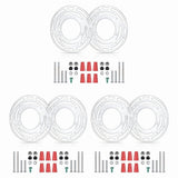 6 Pack Light Fixture Mounting Brackets, Ceiling Light Mounting Plate, Wall Light Mount Blocks with V1366-AZ2-W-15705