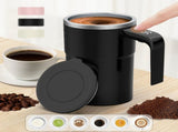Self-Stirring Coffee Mug Automatic Stir Mug LED Temperature Mug Rechargeable - Pink - Size 380ML V1106-DSZ-001-001-PNK-380ML