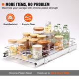 VEVOR Pull Out Cabinet Under Sink Organizer 11 x 21 Inch Wire Drawer Basket V952-HG111W21D315HPXRLV0