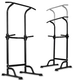 Centra Power Tower Pull Up Bar Dip Station Adjustable Home Gym 150kg Black SP1100-BK-AU