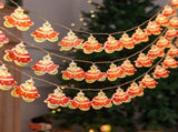 Cute Christmas Character LED String 6M 40-Light Christmas Gloves Battery Operated Fairy V888-ELOSUNG47528