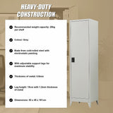 Single-Door Metal Tall Cabinet Shelf Storage for Home Office Gym V63-844441