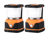 Weisshorn 2-Pack LED Camping Lanterns, 1000LM Super Bright Waterproof Portable Emergency Tent Lights CP-LT-1KLM-1SET-OR