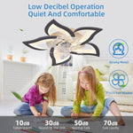 Low Ceiling Light Fan, Low Profile, 6 Wind Speed, 3 Colors V178-31097