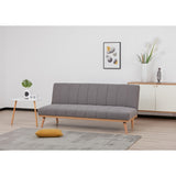 Monroe 3 Seater Sofa Futon Bed Fabric Lounge Couch - Graphite V315-VOL-MONR-02