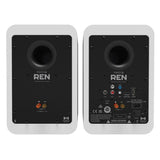 Kanto REN 200W Powered Bookshelf Speakers with HDMI ARC, USB-C, and Bluetooth 5.3 - Matte White, V398-KO-RENMW-I