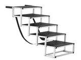 Dog Stair for Cars, Wide 5-step Dog Car Steps, Folding Dog Car Ramp with Nonslip Surface, Portable V952-KZDGLT5STEP1DLM2TV0