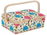 Sewing Accessories Basket with Removable Tray, 3 Colors, Needle and Thread Organizer, Fabric Storage V1237-ZY-203-3376
