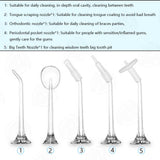Pink 300ML Cordless Water Flosser with 5 Nozzles - Rechargeable Portable Oral Irrigator V888-ELOSUNG16044