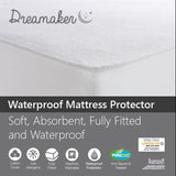 Dreamaker Waterproof Fitted Mattress Protector King Bed V189-1110111