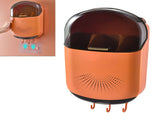 Wall Mounted Chopsticks Holder Dust Prevention 3 Compartments Large Capacity Draining Utensil V1294-YM0626-3118230011313