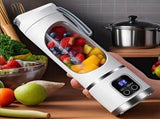 Portable USB Electric Blending Cup with 15.21 oz Capacity Ideal for Smoothies, V1106-JBJ002
