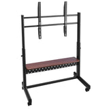 Rolling TV Stand, Mobile TV Cart for 55-100 Inch Screens, Height Adjustable Portable Monitor Stand V952-TYSDLDDSJZJZ9H73Q001V0