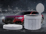 Premium Portable Toilet with Lid, Folding Car for Kids Adults Outdoor Travel Emergency Toilet for V1192-AZ-W-15225