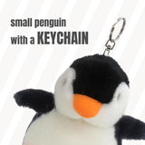 2X Plush Penguin Keychain Or Doll With Sound Activation PINK V274-TOY-KN-F-PLUSPNP2P