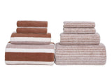 Clearance 8 Pack Plush Absorbent 100% Cotton Bath Towel Set, 2 Bath Towels 4 Hand Towels 2 V1189-WXFWAL-20260319-00312