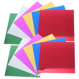 Multi Color Mirror Paper Foil Sheets Easy Fold Metallic Cardstock for Origami Crafts V1369-AZ3-W-13107