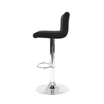 Artiss 2x Bar Stools Gas Lift Leather Chairs Black BA-K-1185-BKX2