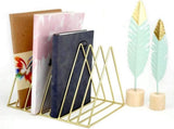 Magazine Rack Record Rack Mail Organizer Steel Triangle Mail and Book Rack Newspaper Holder V1188-MS101-01935-1