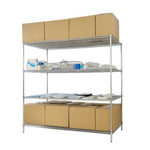 Modular Wire Storage Shelf 1500 x 350 x 1800mm Steel Shelving V63-841371