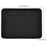 Cast Iron Pan Black Outdoor Barbecue Plate Roasting Grill Tool for Camping and Home Cooking V1366-AZ2-W-20265