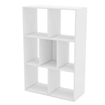 12 Cube Storage Organizer Wood Bookcase Cabinet Bookshelf Storage Wall Shelf Organizer Display Stand V485-SKUH54669-WH