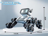 Eight-Wheeled Robotic Dog Flexible Limbs, Adapts to Various Terrains. Indoor & Outdoor Fun Toy V1105-YAWJ-07
