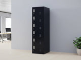6-Door Locker for Office Gym Shed School Home Storage V63-832721