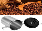 Stainless Steel Sealed Tank MoistureProof Coffee Bean Tea Storage Pot with Air Evacuation V1294-YM0901-3118200183912