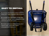Wheelbarrow Storage Bracket - 90 Lbs Capacity, Heavy Duty Storage Hook for Most Wheelbarrows Designs V1192-AZ-W-20826