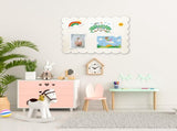 Felt Bulletin, 36" x 24" Foldable Pin Cork Alternative for Wall, Self-Adhesive Vision V1370-AZ4-14852