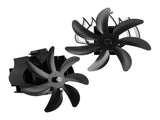 Wood Stove Fan 7 Blade Aluminum Alloy Low Noise Wall Hanging Heat Powered Stove Fan with Fixing Loop V1294-YM0706-3114230124911