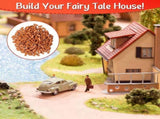 1050 Pieces Mini Bricks for Landscaping Miniature Bricks Brick Wall Small Bricks for Dollhouse V1366-AZ2-W-15777