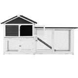 i.Pet Chicken Coop Rabbit Hutch Extra Large Wooden Run Cage House With Run Cage PET-CH-3TRAY-GR-AB