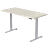 FORTIA Sit To Stand Up Standing Desk, 150x68cm, 72-118cm, Height Adjustable, 50kg Rated, White Oak V219-ADKSSTFO5WOSA