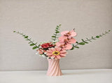 Pink DIY 3D Wooden Flower Bouquet Puzzle Set with Vase - Craft Kit for Kids and Adults V888-ELOSUNG33042