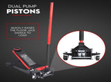 2 Ton Low Profile Trolley Jack Hydraulic Floor Car Lifter Dual Pump 70-620MM V379-2TLWPROJAC