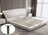 Bed frame support leg - bed legs - box spring legs - 2 pieces - 18 to 33 cm - iron - gray V1188-NK-BOL-493