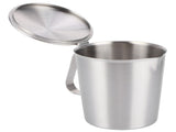 Coffee Latte Cup Thicken 304 Stainless Steel Measuring cup Milk Frothing Jug Scale Cover1000ml V1294-YM0718-3118210001113
