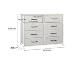 Levede Storage Cabinet Tower Chest Beige CH1049-CR_NZ